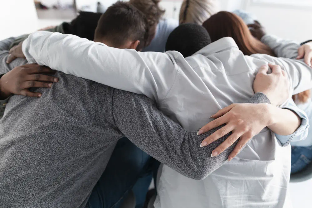 Talking to someone about drugs