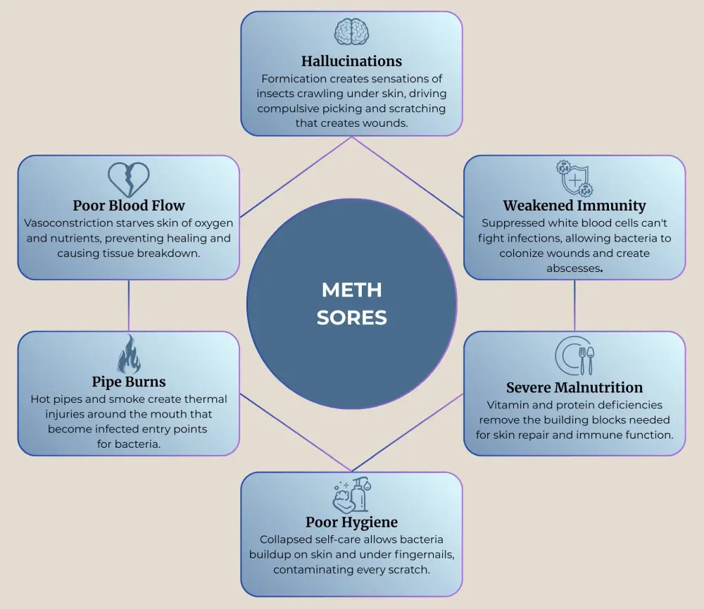 What Causes Meth Sores?