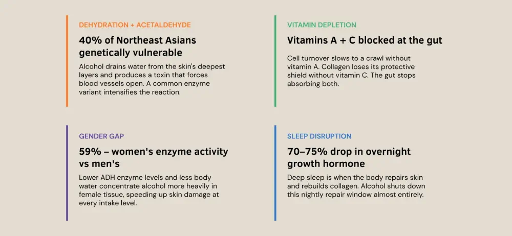 Appearance effects of alcohol